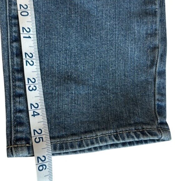 Lucky Brand High Rise Mom Jeans Drew 6/28 Ankle Medium Wash Denim Womens Casual - Picture 13 of 14